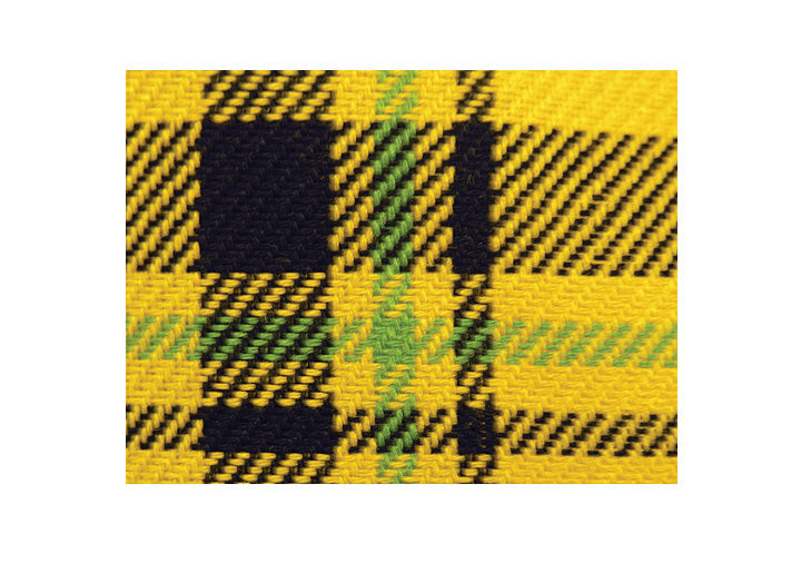 YELLOW PLAID CLOTH - per YARD