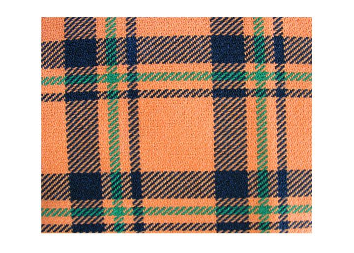 ORANGE PLAID CLOTH (YARD)