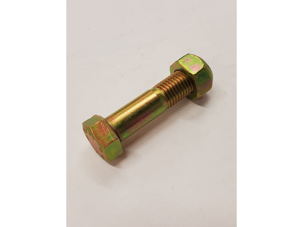 Hex Head Bolt 12 x 55 with nut for strut mounting - yellow zinc