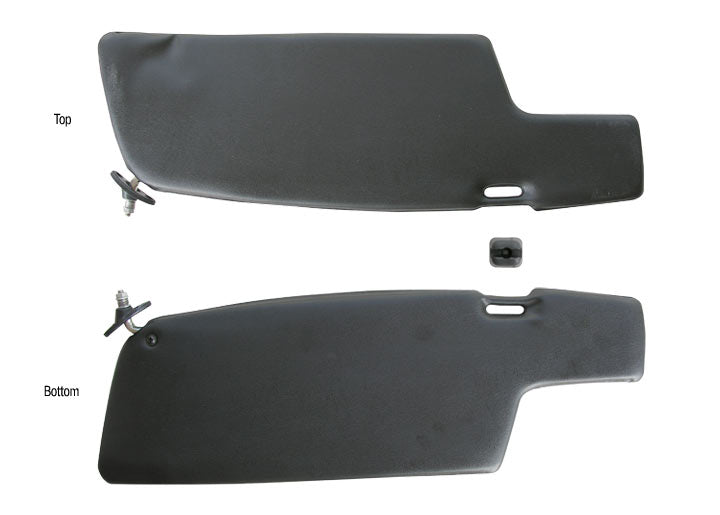 Reproduction Left Sun Visor, 911 912 Coupe, Black Vinyl