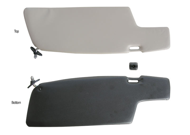 Reproduction Left Sun Visor, 911 912 Coupe, 69-89 Black/beige Vinyl