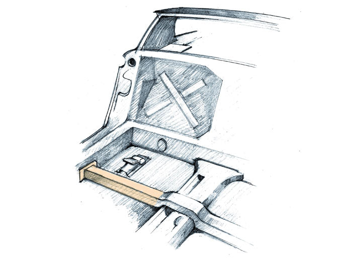 floor pan CROSS MEMBER REPAIR; 914 RIGHT