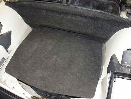 914 front and rear TRUNK CARPET KIT with headliner, CHARCOAL FELT; Save $12.70