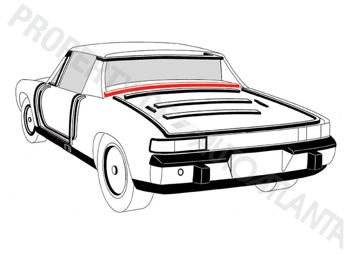 Rear lid to glass seal