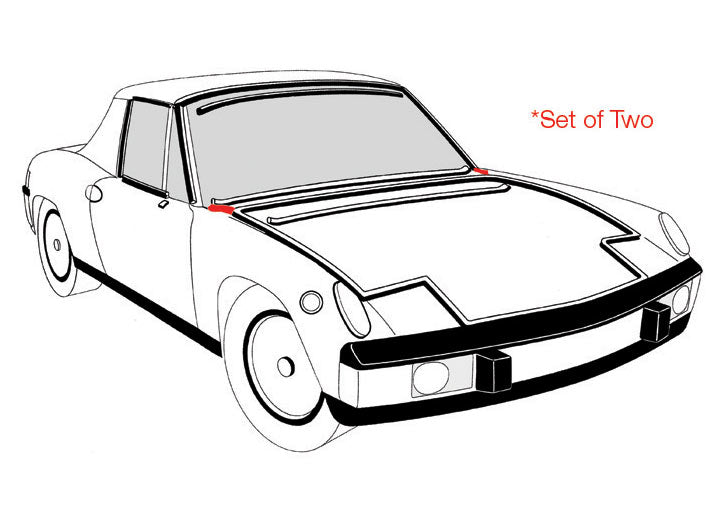 FENDER TO COWL SEAL Set