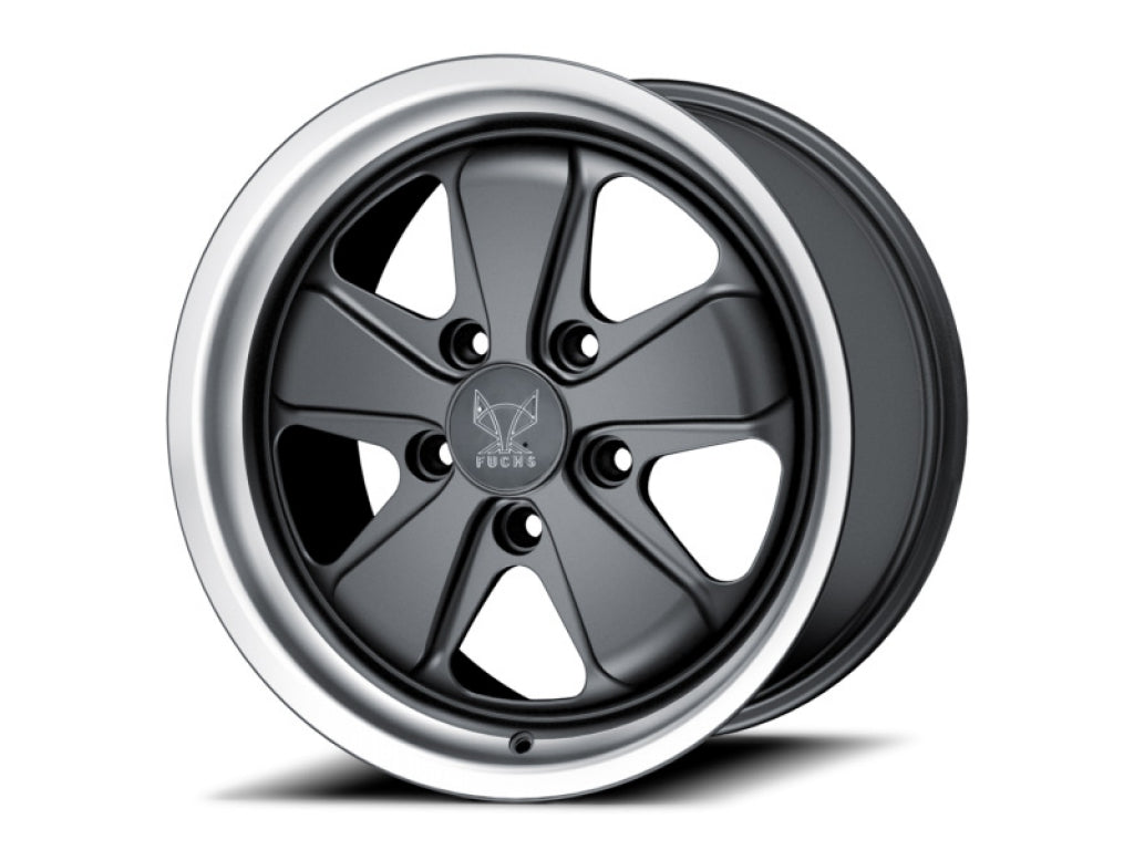 17x8 Fuchs Wheel - Black Satin Center 944 964 boxster 996 997