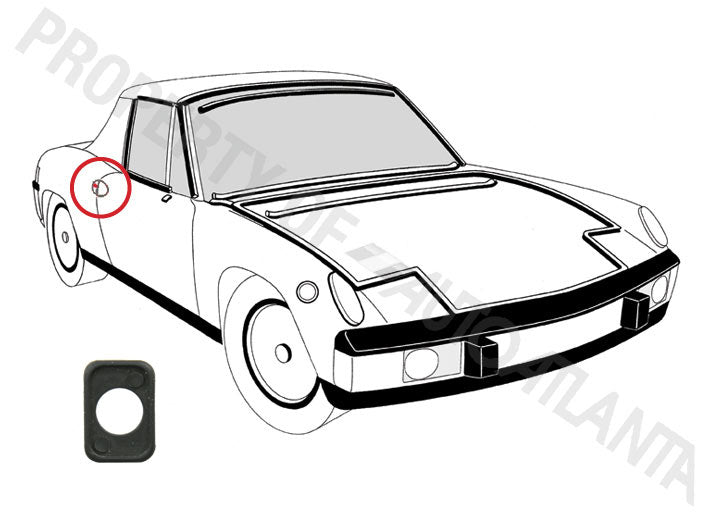 small DOOR HANDLE SEAL 914