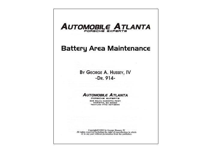 BATTERY MAINTENANCE PROCEDURE