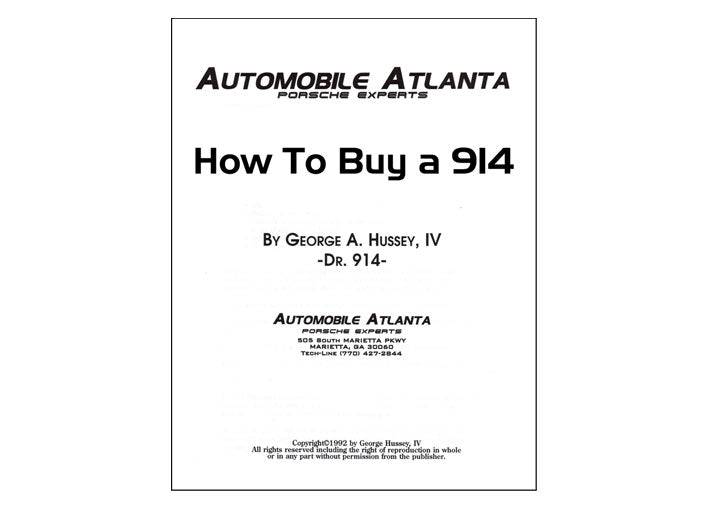 HOW TO BUY A PORSCHE; 914 1970-76
