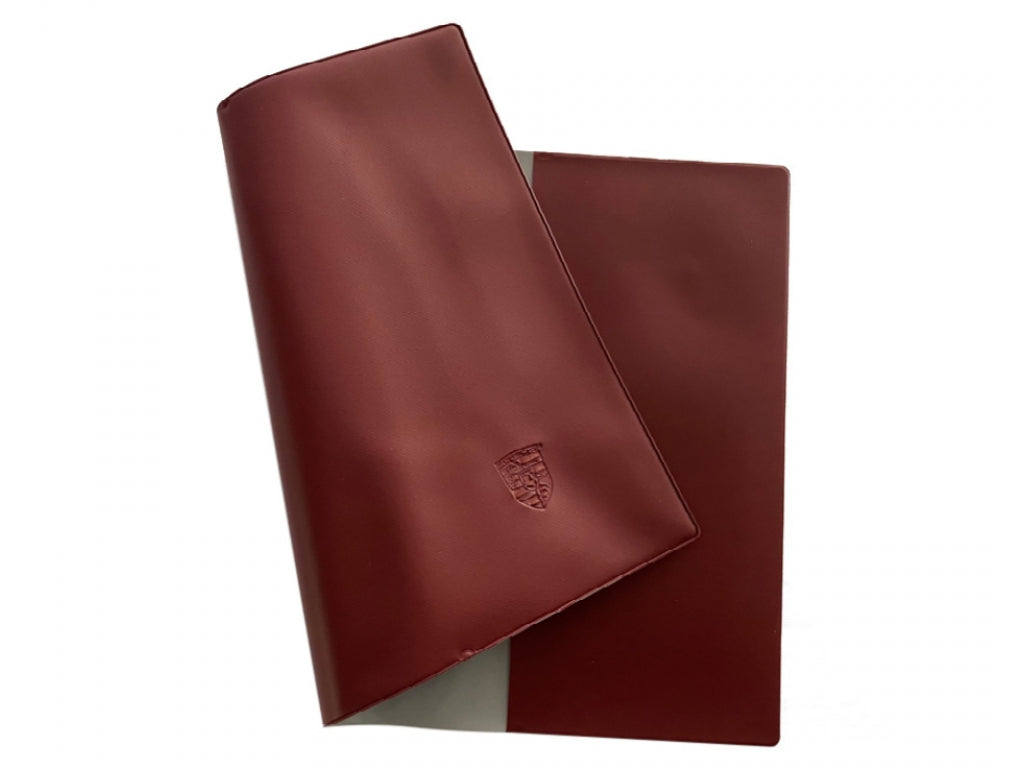 burgundy embossed owner's manual cover