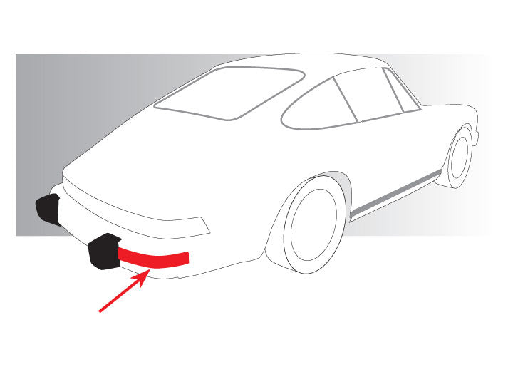 BUMPER TRIM STRIP - black