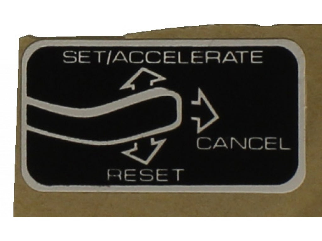 DECAL-CRUISE CNTRL