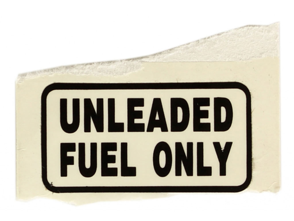DECAL-UNLEAD FUEL