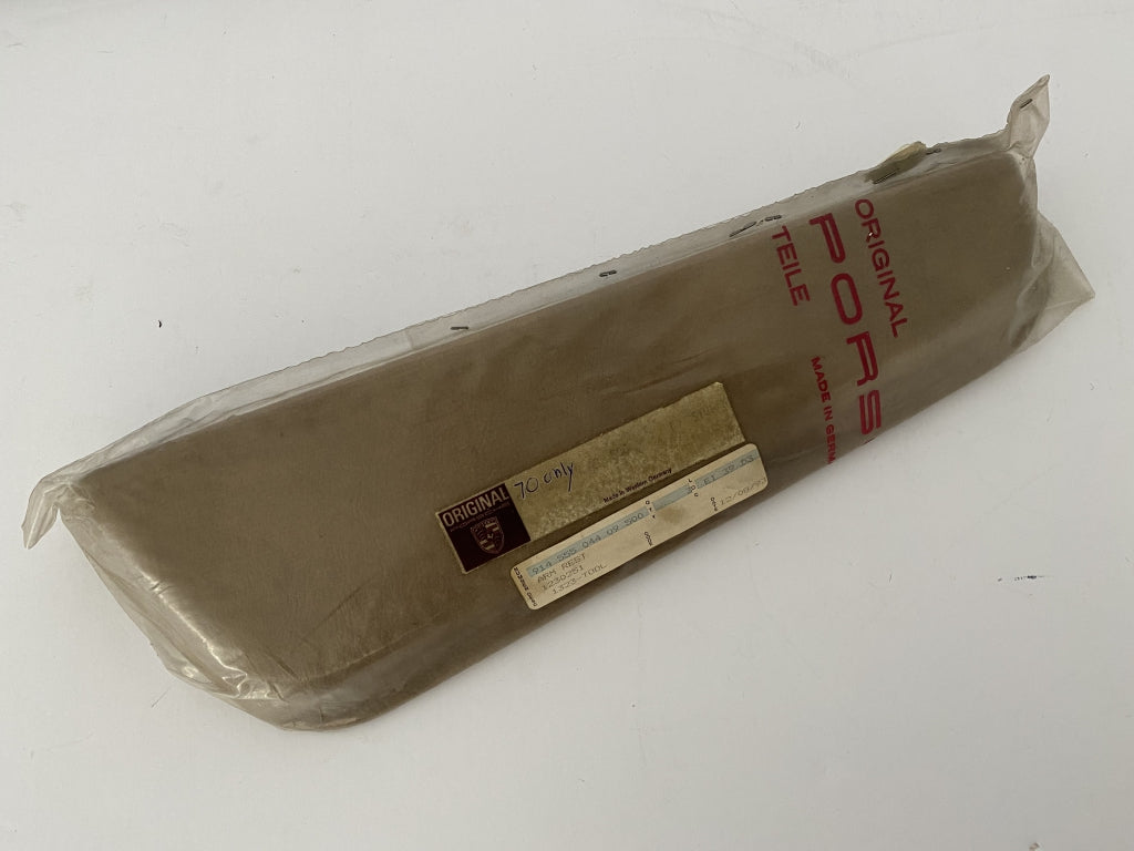 914 TRIM right lower armrest cover - tan - 1970 only