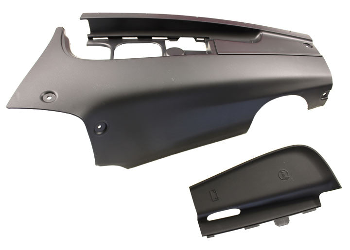 COVER REAR LEFT SATI - satin black