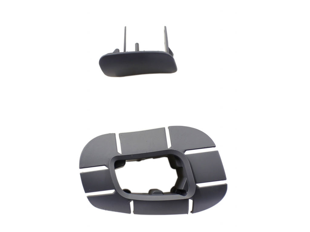 WASHER NOZZLE TRIM - prime coated comprising: spacer hinge mounting adhesive tape