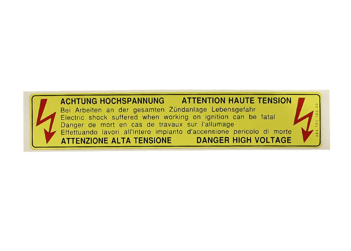 DECAL-HIGH VOLTAGE