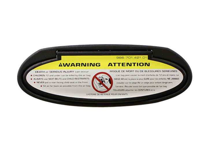 SUNVISOR MIRROR HOUSing non-illuminated