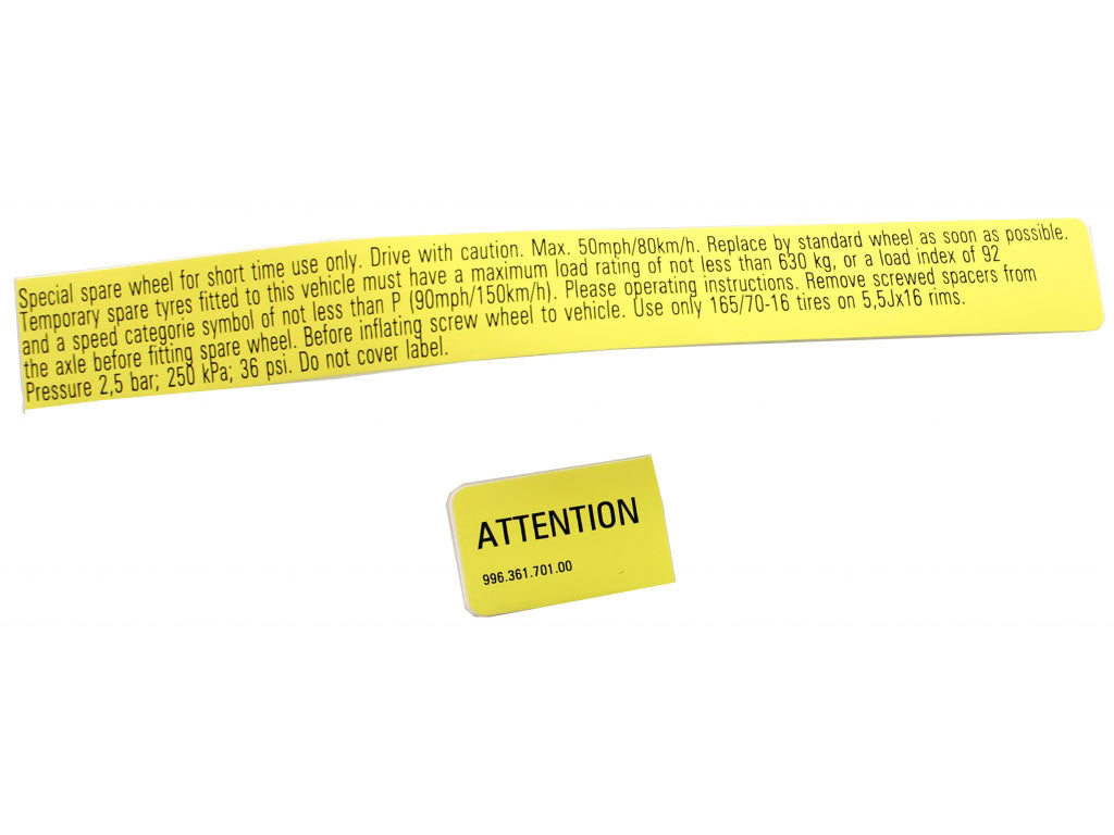 DECAL-EMERG WHEEL