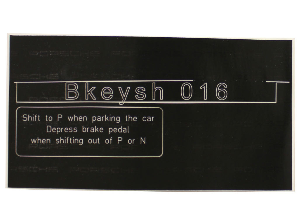 DECAL-SHIFT LOCK
