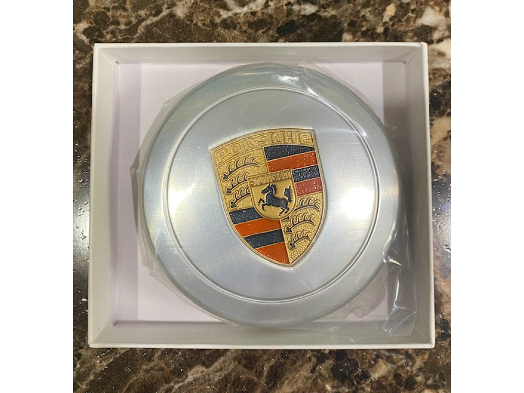 HUB CAP 911 silver with porsche crest
