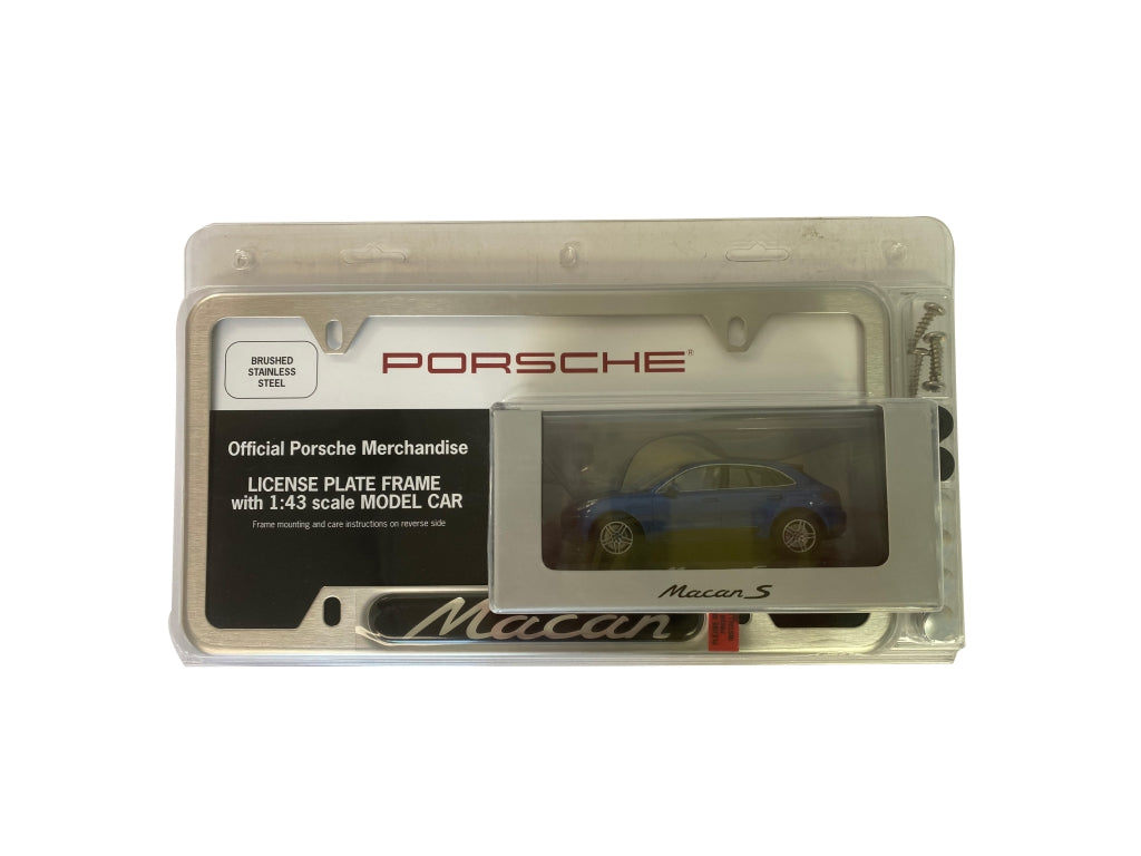 MACAN LICENSE PLATE & MODEl car