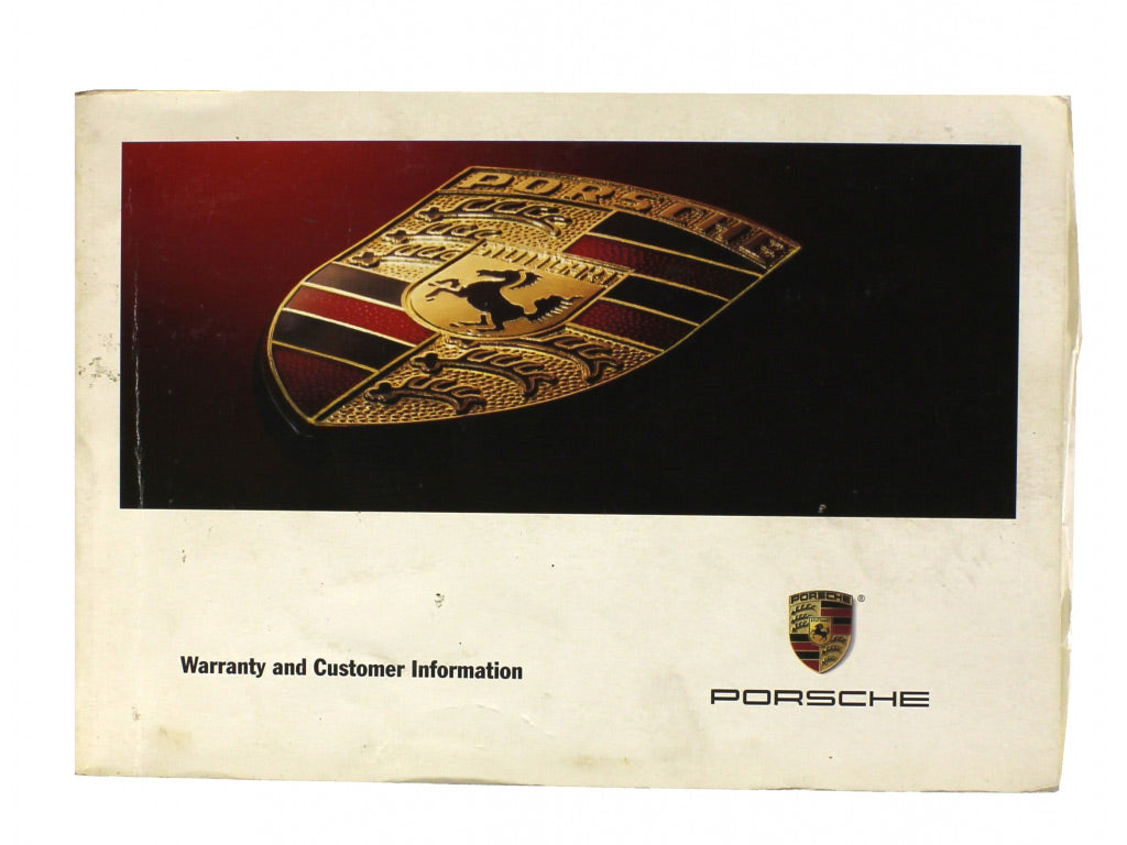 2001 WARRANTY MANUAL
