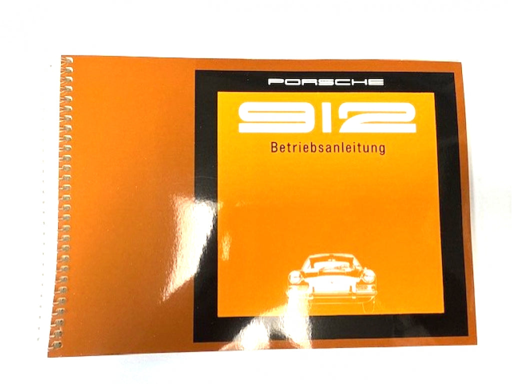 owner's manual 1969 Porsche 912