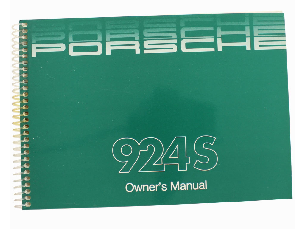 OWNER MANual 924S 1988
