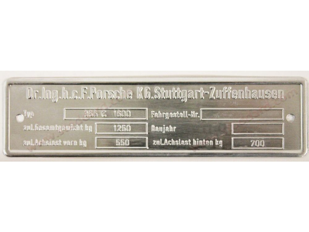 Chassis Identification Tag