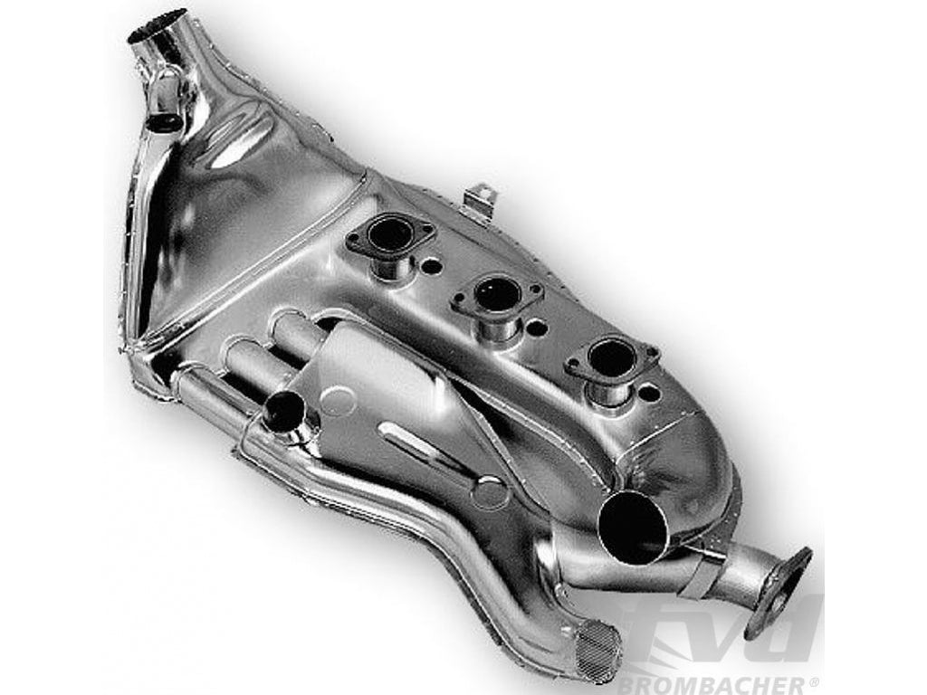 Heat Exchanger 911 E/S + 2.7 L 8/1971 -7/1976 - Left - Mechanical Fuel Injection (MFI) - Stainless