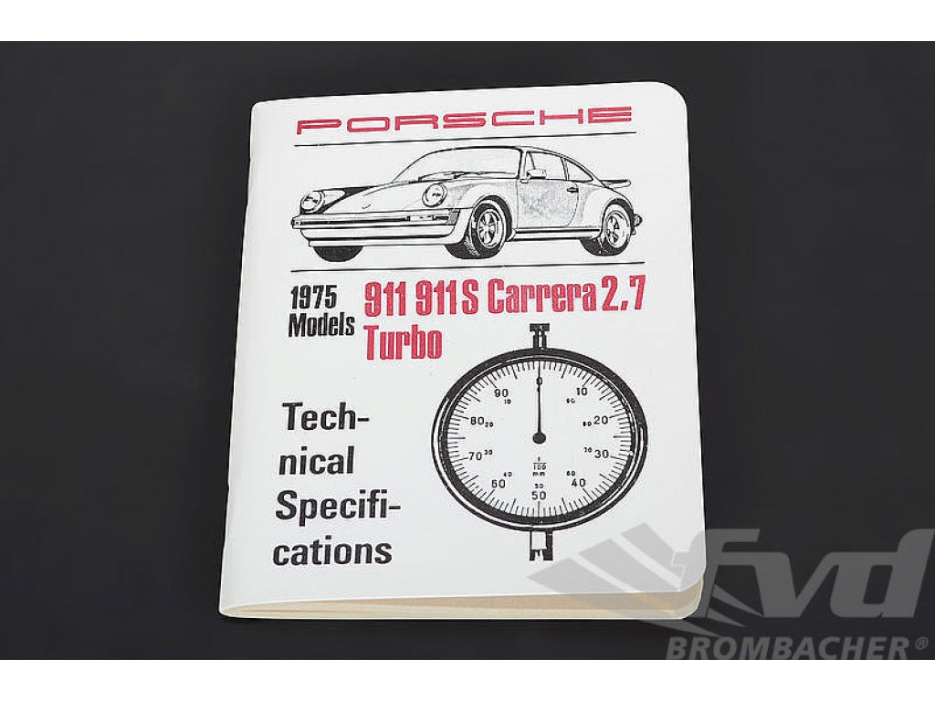 Tech Spec. Book 911 75