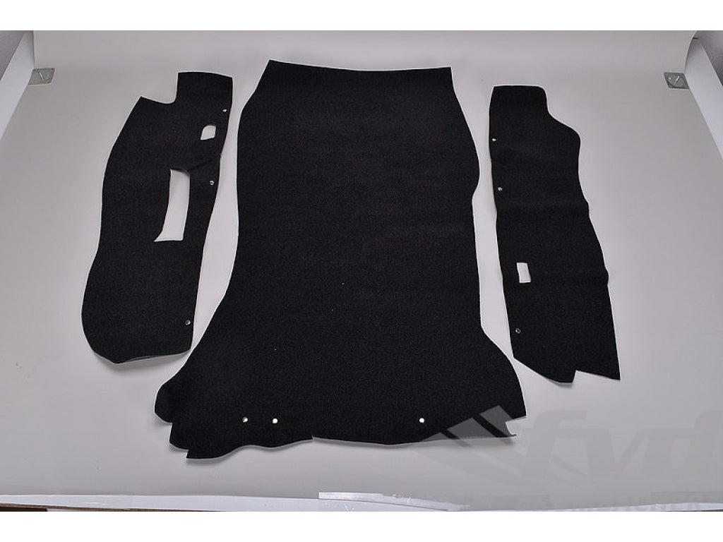 Trunk Carpet Set 911 / 930 1974-77 - Perlon - Grey / Black