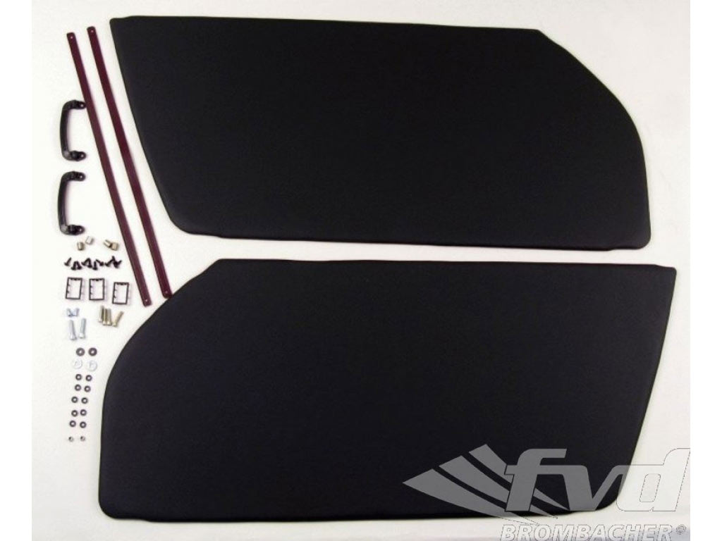 Rs-inner door panel set 73 RS leather black door straps red