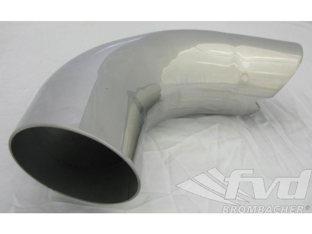 END pipe 85mm left/chrome plated