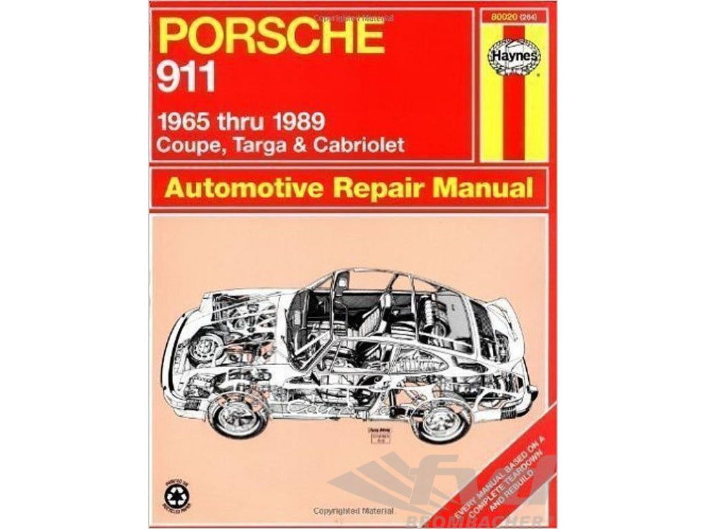 Haynes Repair Manual 911 1965-89 - English