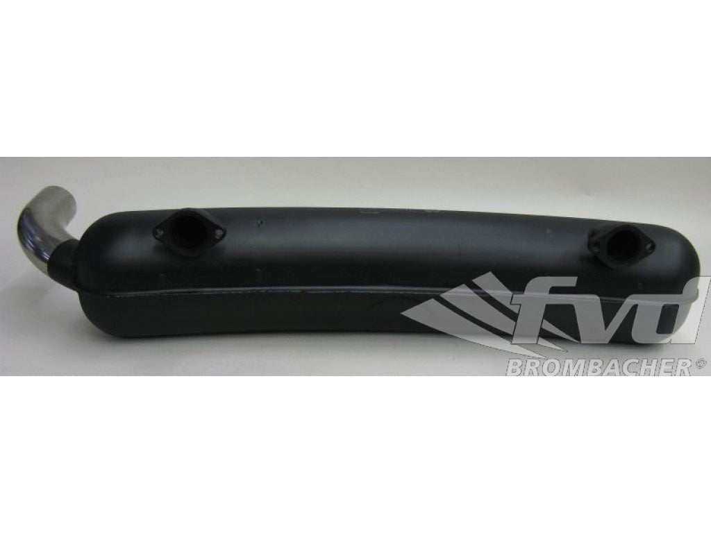 Race muffler 65-73 2xin, 1xout 70mm TUV