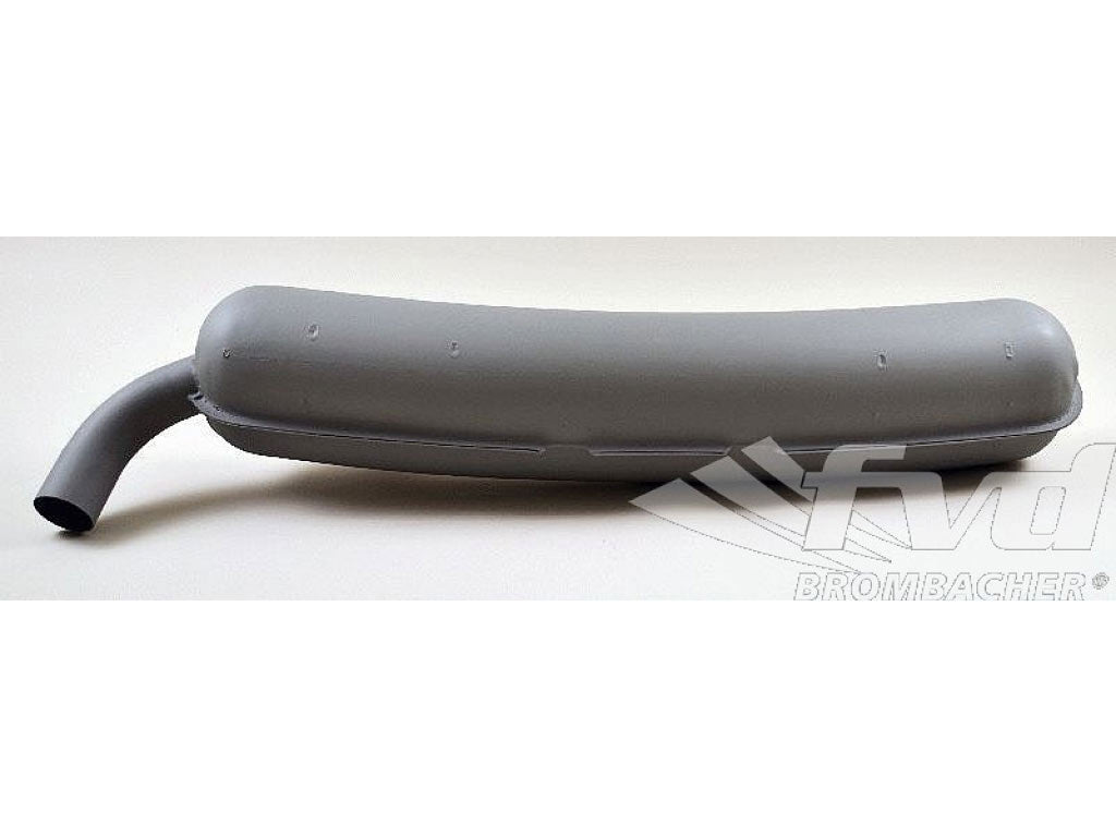Exhaust muffler painted steel 914/6 2,4 74-76