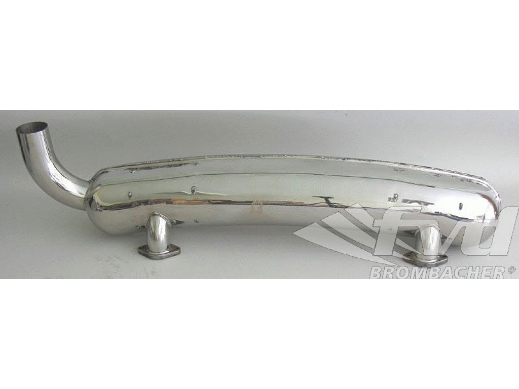 Sportmuffler Stainless Steel, 2 in x 1out 70mm tip 66-73 export sound version