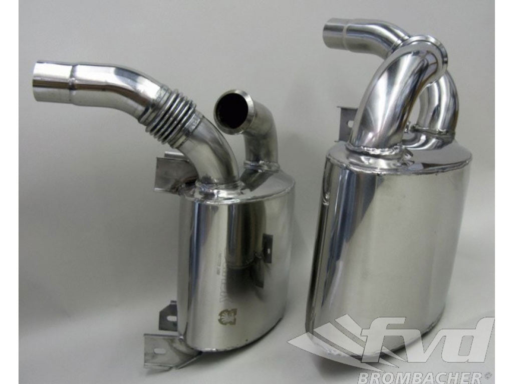 996 GT3 Export Sport Mufflers (Mk 1 & Mk2) 85db