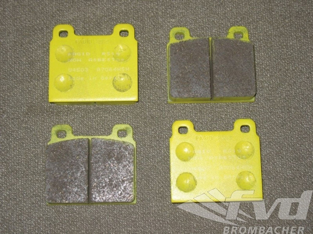 PAGID Racing Brake Pads - yellow