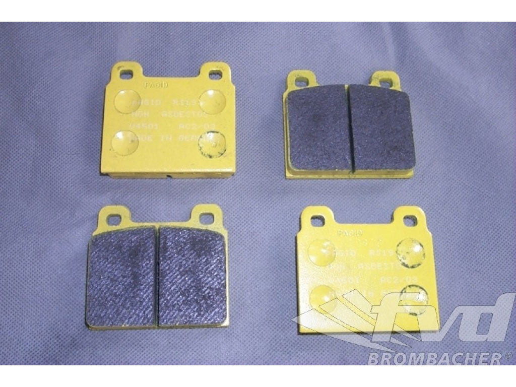 PAGID Racing Brake Pads - yellow 911 74-89