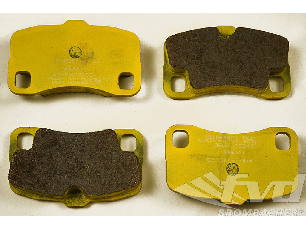 PAGID Racing Brake Pads - Yellow Rear (17,5mm)