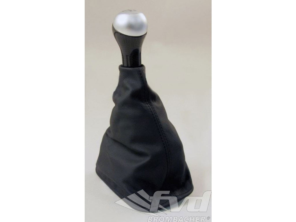 shift boot leather alu-carbon 964/965 black