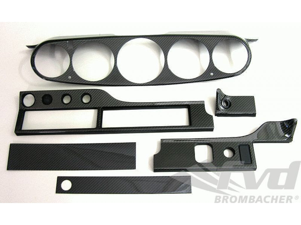 Complete Carbon Dash Kit 964 / 993 - RIGHT HAND DRIVE - Carbon Overlay - for Cars without AB