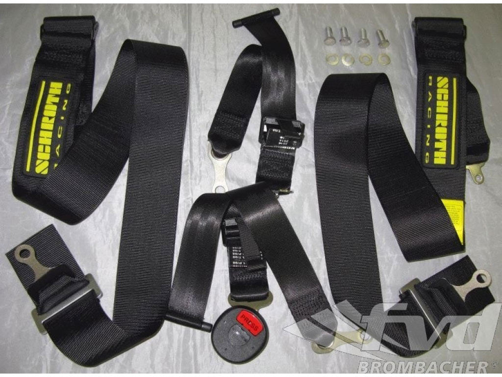 Schroth 4 point belt profi 2-FE ASM 75/50mm right black (Bolt-on Attachement)
