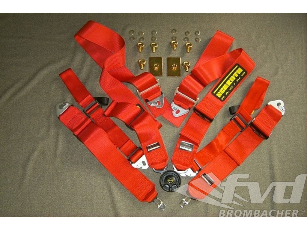 Schroth 6 point belt hybrid 3 75/75mm red