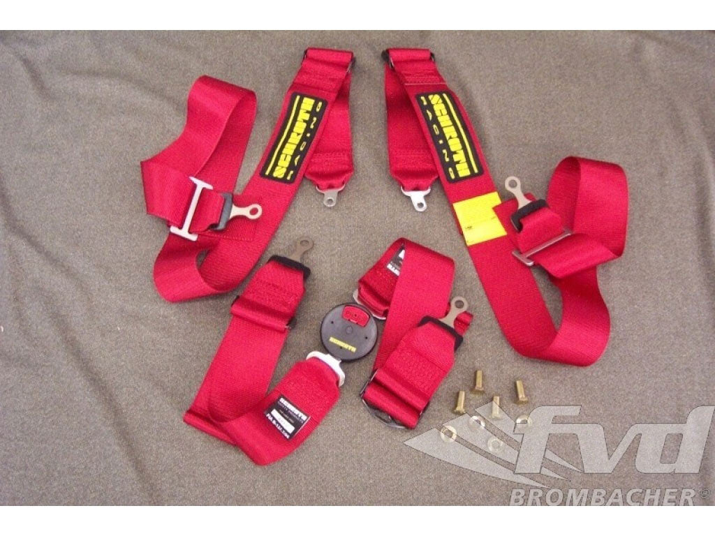 Schroth Seat Belt Profi III-FE-4-P.ASM RED RIGHT ( Bolt-on Attachement)