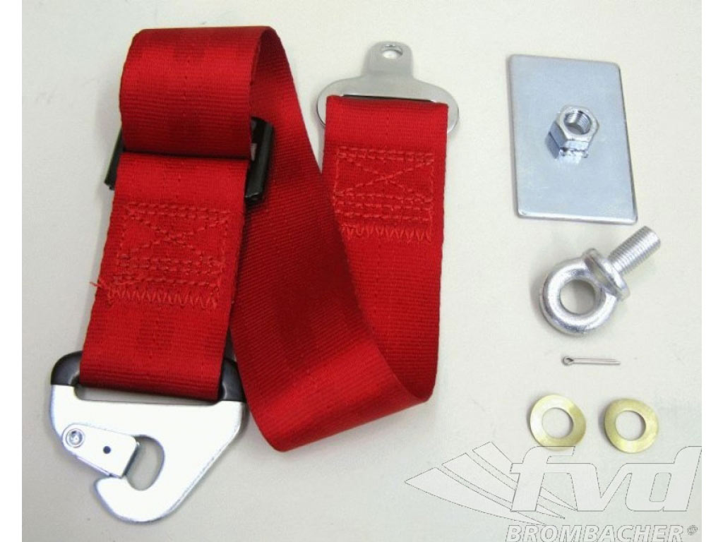 Schroth Crotch strap 5 point belt red