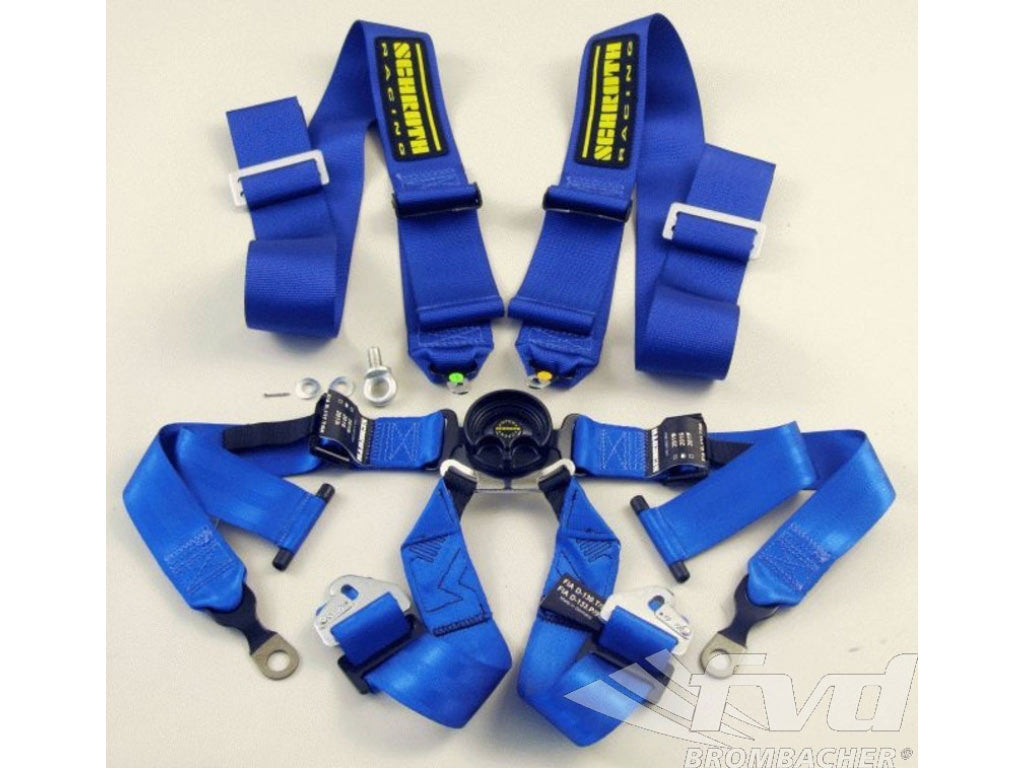 Schroth 6 point belt GT3 - BLUE - with or without Hans system